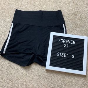 Forever 21 side stripe booty shorts